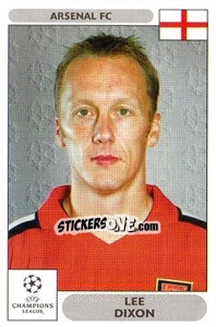 Sticker Lee Dixon - UEFA Champions League 2000-2001 n. 99 - Panini