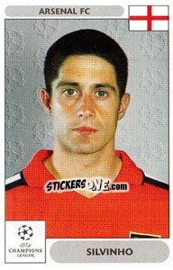 Sticker Sylvinho - UEFA Champions League 2000-2001 n. 102 - Panini