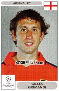 Sticker Gilles Grimandi - UEFA Champions League 2000-2001 - Panini