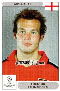 Sticker Fredrik Ljungberg - UEFA Champions League 2000-2001 n. 105 - Panini