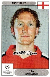 Sticker Ray Parlour - UEFA Champions League 2000-2001 n. 106 - Panini