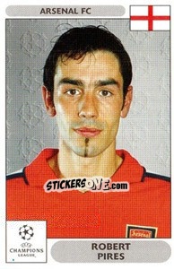 Sticker Robert Pires - UEFA Champions League 2000-2001 n. 107 - Panini