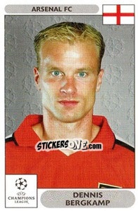 Sticker Dennis Bergkamp - UEFA Champions League 2000-2001 n. 110 - Panini