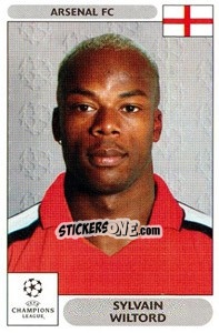 Sticker Sylvain Wiltord - UEFA Champions League 2000-2001 n. 111 - Panini