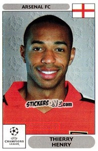 Sticker Thierry Henry - UEFA Champions League 2000-2001 n. 113 - Panini