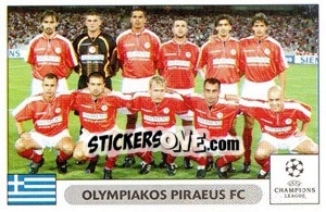 Cromo Olympiakos Piraeus FC team - UEFA Champions League 2000-2001 - Panini