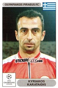 Sticker Kyriakos Karataidis - UEFA Champions League 2000-2001 - Panini