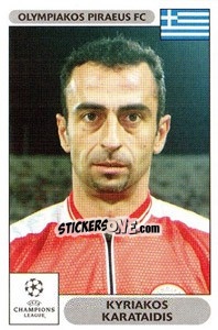 Sticker Kyriakos Karataidis - UEFA Champions League 2000-2001 n. 117 - Panini