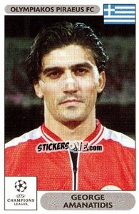 Sticker George Amanatidis - UEFA Champions League 2000-2001 n. 118 - Panini