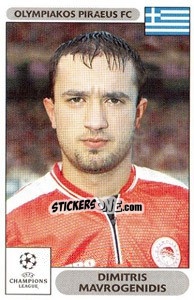 Sticker Dimitris Mavrogenidis - UEFA Champions League 2000-2001 n. 120 - Panini