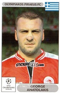 Sticker George Anatolakis - UEFA Champions League 2000-2001 n. 121 - Panini