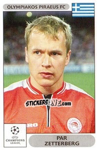 Sticker Par Zetterberg - UEFA Champions League 2000-2001 n. 125 - Panini