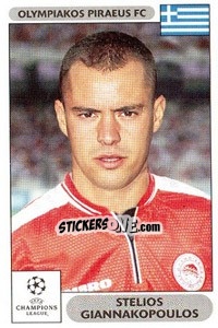 Sticker Stelios Giannakopoulos - UEFA Champions League 2000-2001 - Panini
