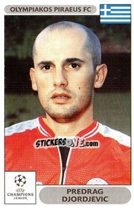 Sticker Predrag Djordjevic - UEFA Champions League 2000-2001 n. 129 - Panini