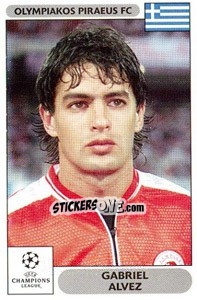 Sticker Gabriel Alvez - UEFA Champions League 2000-2001 n. 132 - Panini
