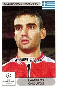 Sticker Lampros Choutos - UEFA Champions League 2000-2001 n. 133 - Panini
