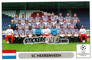 Cromo SC Heerenveen team - UEFA Champions League 2000-2001 - Panini