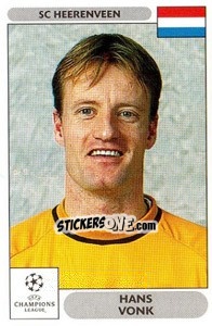Sticker Hans Vonk - UEFA Champions League 2000-2001 n. 135 - Panini