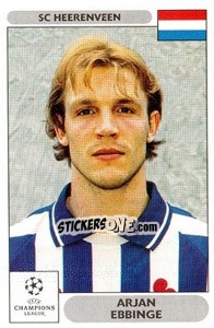 Sticker Arjan Ebbinge - UEFA Champions League 2000-2001 n. 140 - Panini