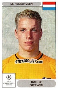 Sticker Barry Ditewig - UEFA Champions League 2000-2001 n. 152 - Panini