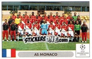 Sticker AS Monaco team - UEFA Champions League 2000-2001 - Panini