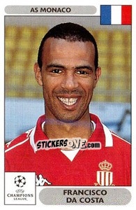 Sticker Francisco da Costa - UEFA Champions League 2000-2001 n. 160 - Panini