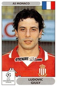 Sticker Ludovic Giuly - UEFA Champions League 2000-2001 n. 164 - Panini