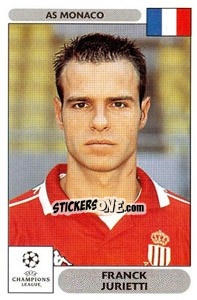 Sticker Franck Jurietti - UEFA Champions League 2000-2001 - Panini