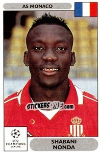 Sticker Shabani Nonda - UEFA Champions League 2000-2001 n. 168 - Panini