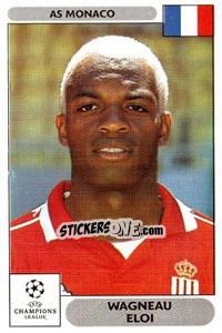 Sticker Wagneau Eloi - UEFA Champions League 2000-2001 n. 171 - Panini