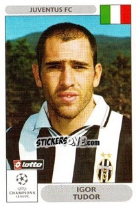 Sticker Igor Tudor - UEFA Champions League 2000-2001 - Panini