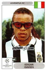 Sticker Edgar Davids - UEFA Champions League 2000-2001 - Panini