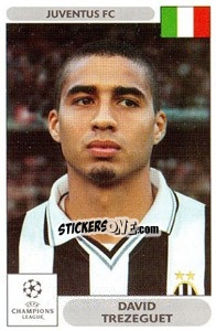 Sticker David Trezeguet - UEFA Champions League 2000-2001 n. 190 - Panini
