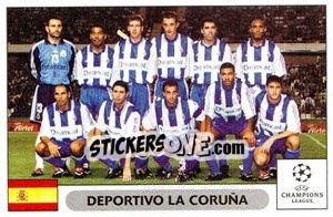 Sticker Deportivo La Coruña team - UEFA Champions League 2000-2001 - Panini