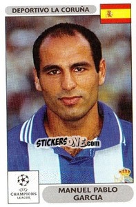 Sticker Manuel Pablo Garcia - UEFA Champions League 2000-2001 n. 193 - Panini