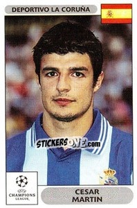 Sticker Cesar Martin - UEFA Champions League 2000-2001 n. 196 - Panini
