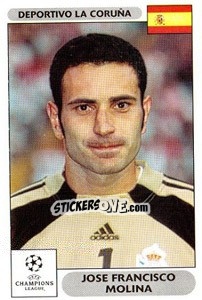 Sticker Jose Francisco Molina - UEFA Champions League 2000-2001 - Panini