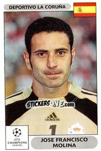 Sticker Jose Francisco Molina - UEFA Champions League 2000-2001 n. 209 - Panini