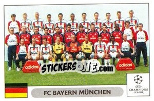Sticker FC Bayern München team - UEFA Champions League 2000-2001 n. 210 - Panini