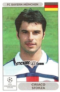 Sticker Ciriaco Sforza - UEFA Champions League 2000-2001 n. 217 - Panini