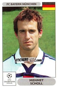 Sticker Mehmet Scholl - UEFA Champions League 2000-2001 n. 221 - Panini