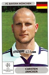 Sticker Carsten Jancker - UEFA Champions League 2000-2001 n. 224 - Panini