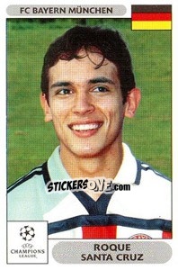 Sticker Roque Santa Cruz - UEFA Champions League 2000-2001 n. 226 - Panini