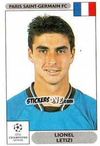 Sticker Lionel Letizi - UEFA Champions League 2000-2001 n. 230 - Panini