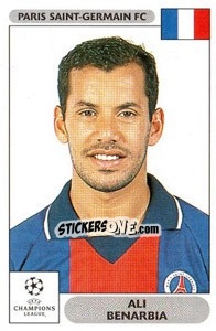 Sticker Ali Benarbia - UEFA Champions League 2000-2001 - Panini