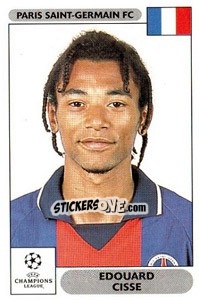 Sticker Edouard Cisse - UEFA Champions League 2000-2001 - Panini