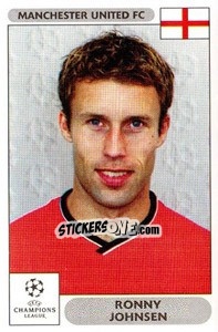 Sticker Ronny Johnsen - UEFA Champions League 2000-2001 - Panini