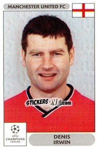 Sticker Denis Irwin - UEFA Champions League 2000-2001 n. 254 - Panini