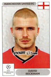 Sticker David Beckham - UEFA Champions League 2000-2001 - Panini