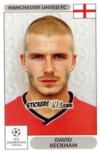 Sticker David Beckham - UEFA Champions League 2000-2001 n. 258 - Panini